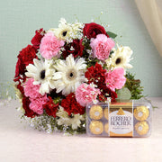 Mixed Flowers & Ferrero