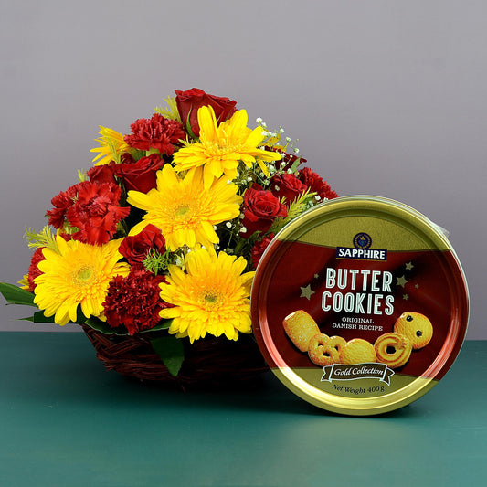 Colourful Flowers & Cookies