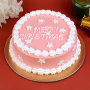 Pink Merry Christmas Cake - 1/2 Kg 