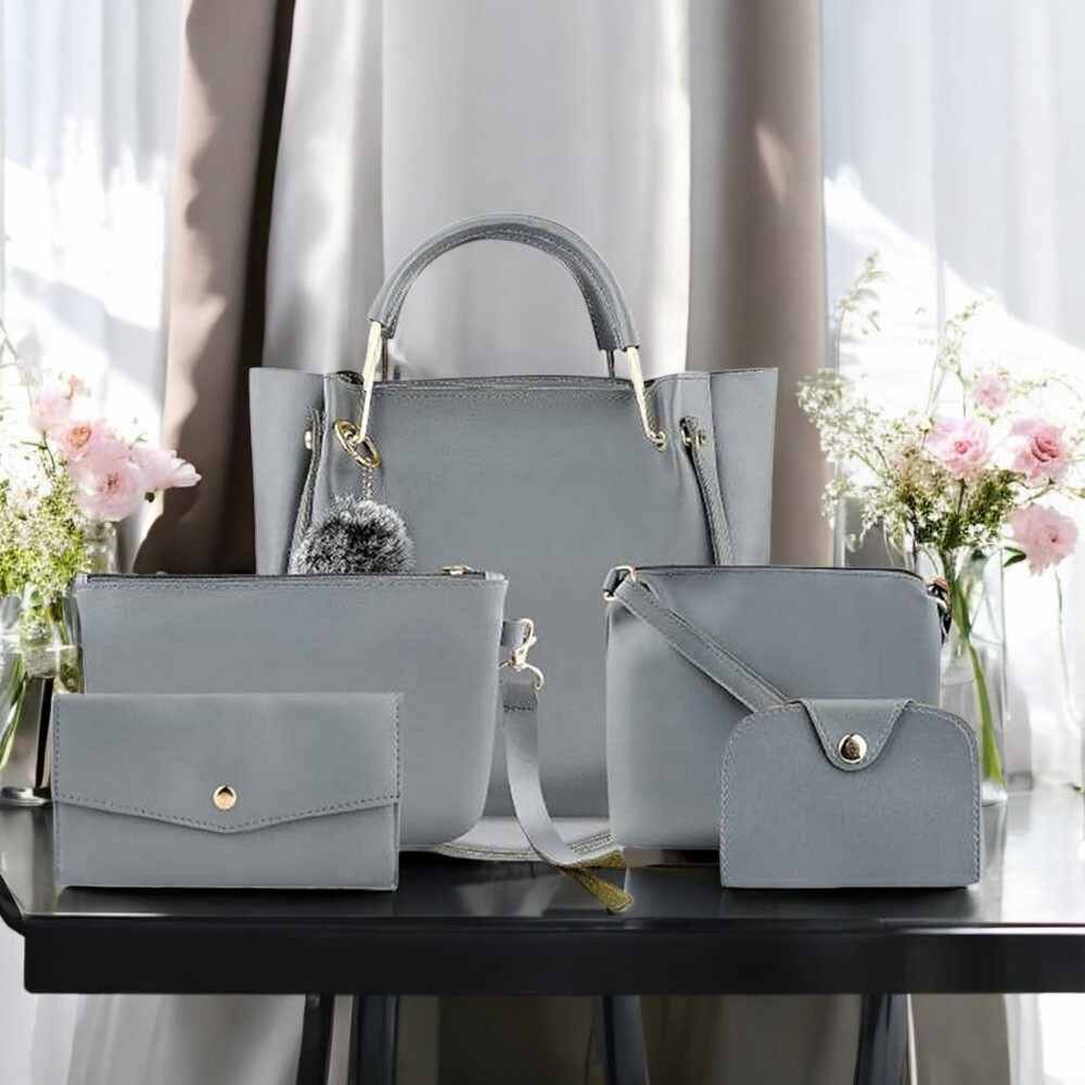 Handbag For Women And Girls COMBO SET OF 5 (Light5pc)