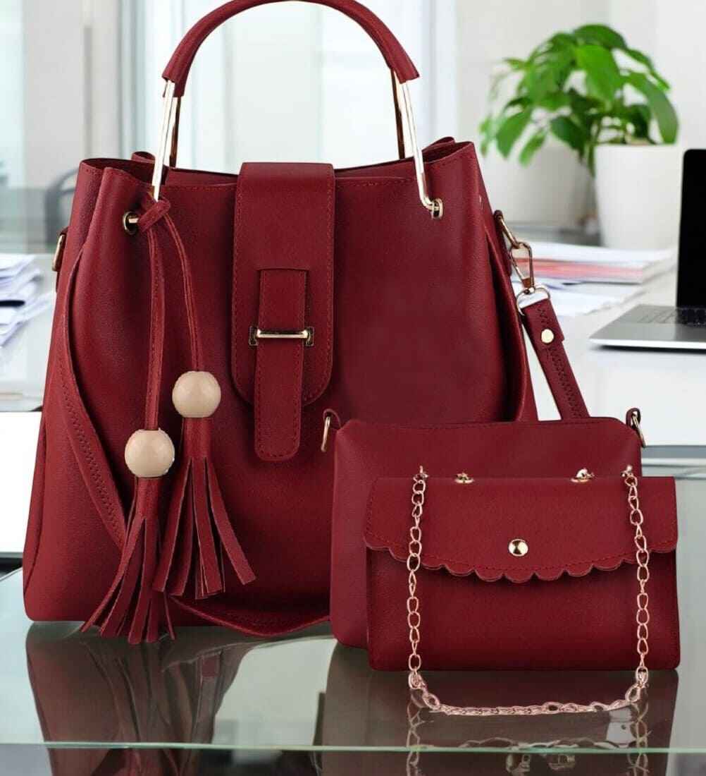 Handbag For Women And Girls Combo Set Of 3