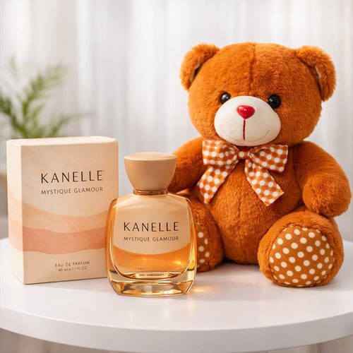 Kanelle Mystique Glamour Parfum borwn taddy bear (12 inch) Online Gift Delivery
