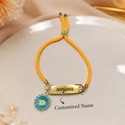 Personalized Thread Bracelet with Name Engraving Customized Name For Women