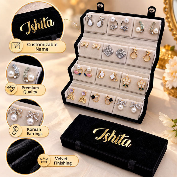 12-Pair Designer Earrings Set