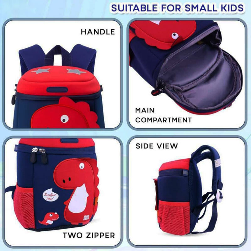 Preschool Nursery Travel Bag Dinosaur Theme Backpacks for Kids Girls Boys