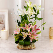 Serene Basket of Lilies