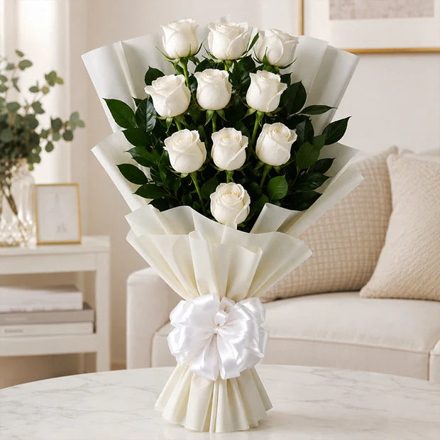 White Roses Bouquet
