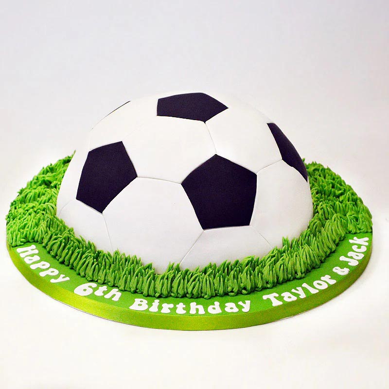 A Football In A Ground Theme Cake