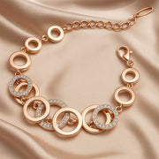 AAA Crystal 18k Rose Gold Stylish Jewellery for Women and Girls
