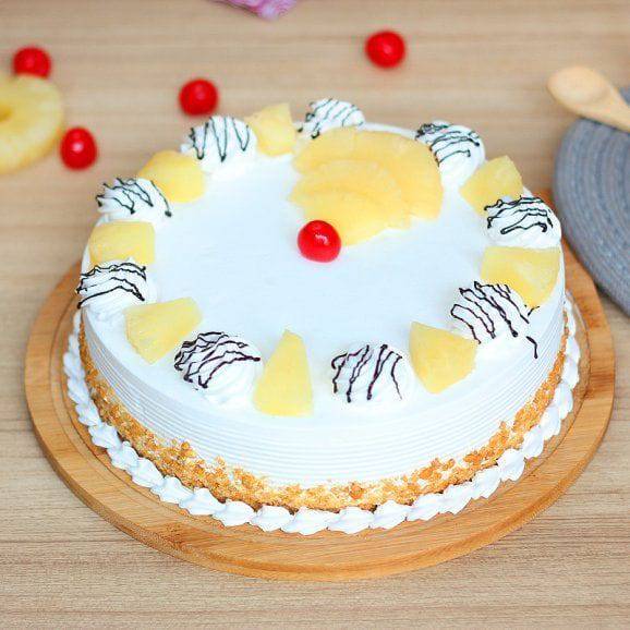 Abundant Pineapple Cake - YuvaFlowers