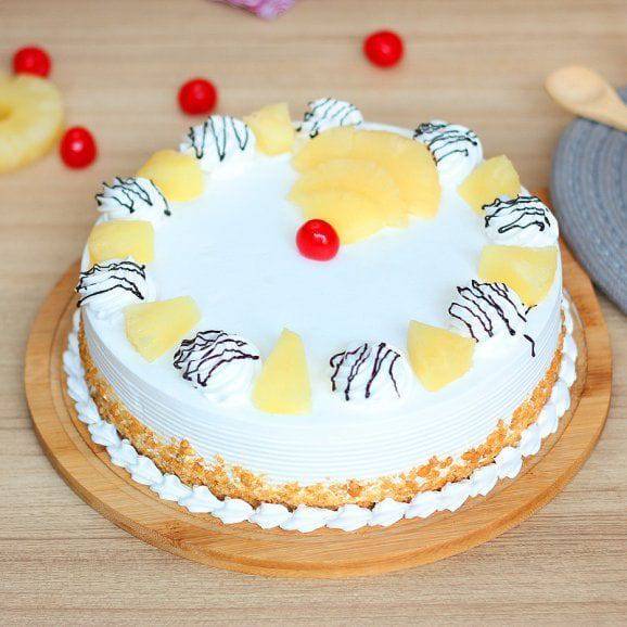 Abundant Pineapple Cake - YuvaFlowers