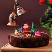 Almond Walnut Plum Cake N Xmas Bells - YuvaFlowers