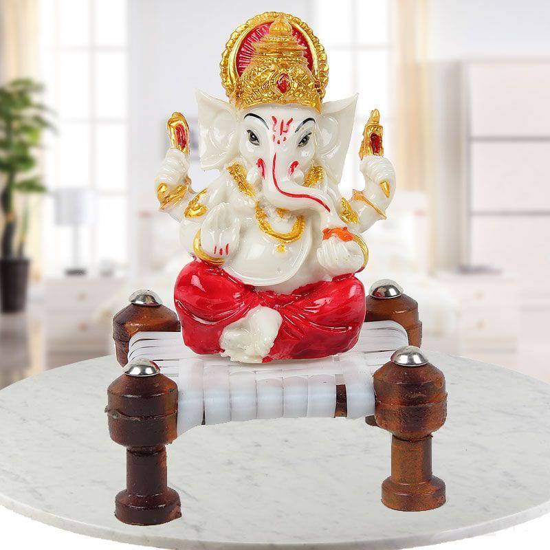 Bappa On Chowki - YuvaFlowers