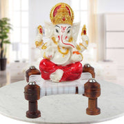 Bappa On Chowki - YuvaFlowers