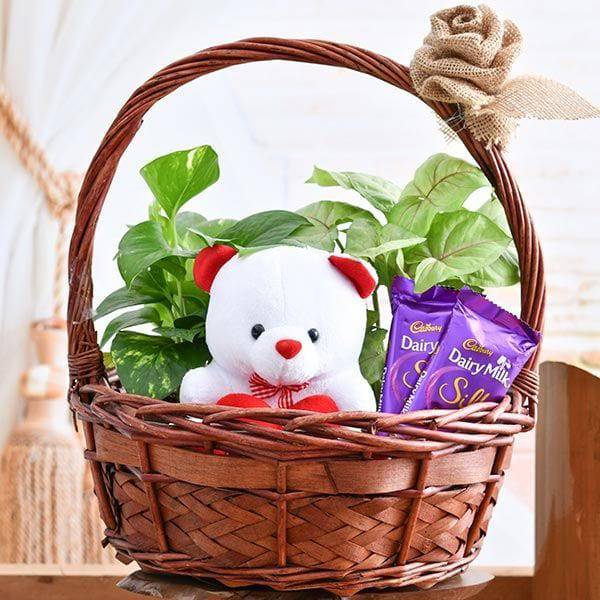 Basket of Joy for Someone Special - YuvaFlowers