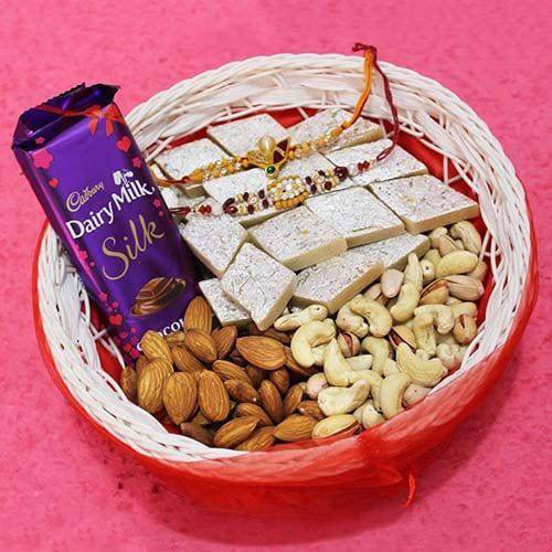 Basket of Yummy Delights - YuvaFlowers