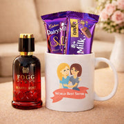 Beautiful Hamper With Quoted Mug For Sister