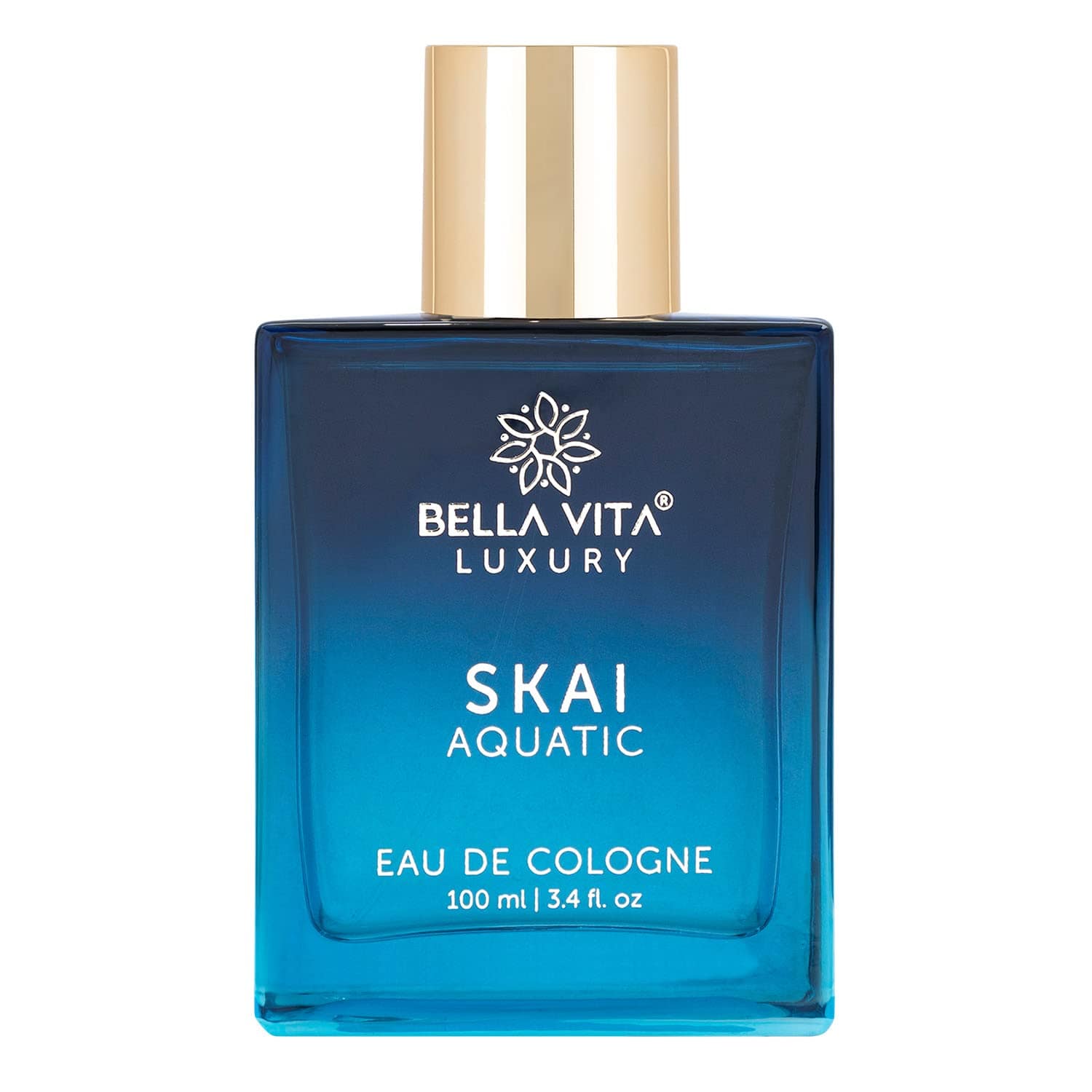 Bella Vita Luxury Skai Aquatic Eau De Cologne Unisex Perfume for Men & Women with Bergamot, Pink Pepper |Long Lasting Aqua EDC Fragrance Scent, 100 Ml - YuvaFlowers