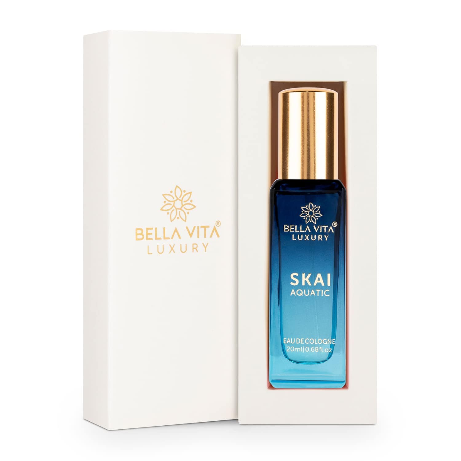 Bella Vita Luxury Skai Aquatic Eau De Cologne Unisex Perfume for Men & Women with Bergamot, Pink Pepper |Long Lasting Aqua EDC Fragrance Scent, 100 Ml - YuvaFlowers