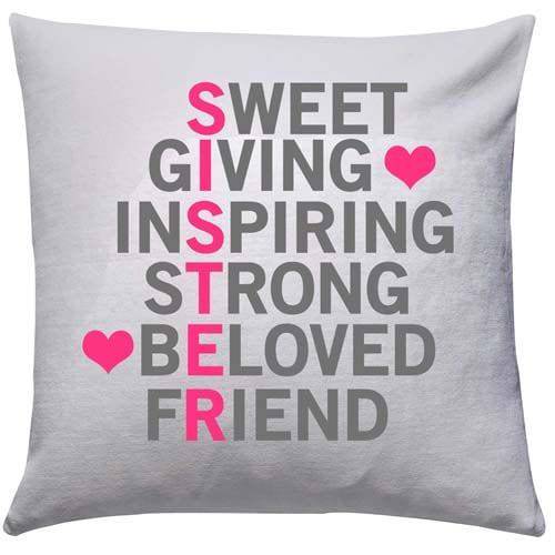 Beloved Sister Cushion - YuvaFlowers