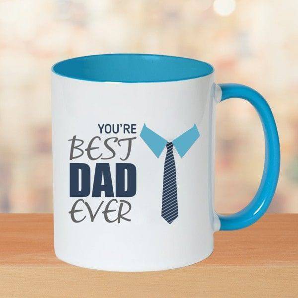 Best Dad Ever Ceramic Mug - YuvaFlowers