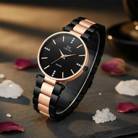 Black Dial Analog Watch for Women