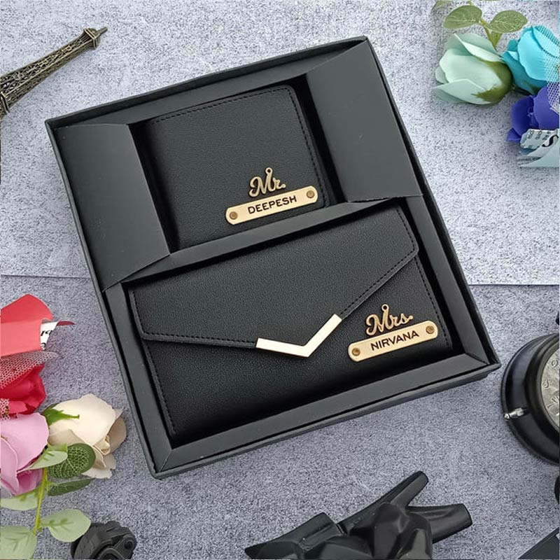 Wallet and Clutch Combo for Couple
