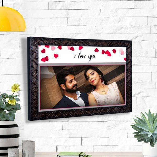 Brown Portrait Couple Frame - YuvaFlowers