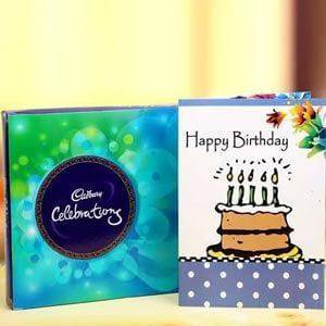 Cadbury Celebration with Card - YuvaFlowers