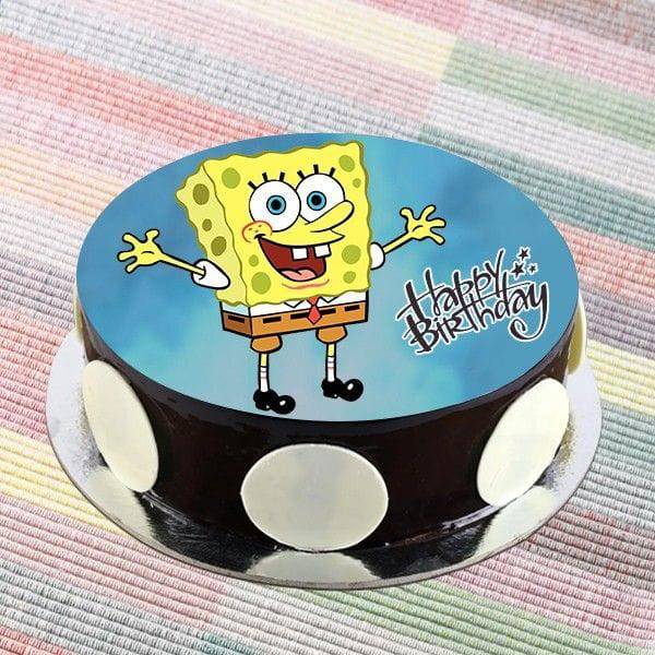 Cherries SpongeBob Chocolate Cake - YuvaFlowers