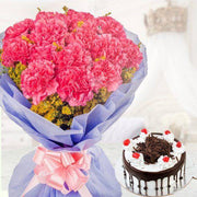 Choco Carnation Combo - YuvaFlowers