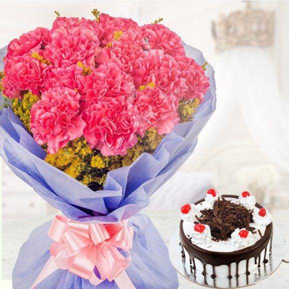 Choco Carnation Combo - YuvaFlowers