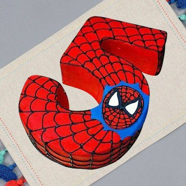 Choco Spiderman Spcl 5 Cake - YuvaFlowers
