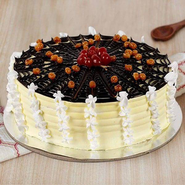 Choco Spiral Pineapple Cake - YuvaFlowers