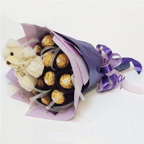 Chocolate Bouquet Arrangement - YuvaFlowers