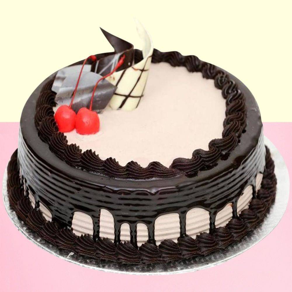 Chocolate Cream Gateaux Cake - YuvaFlowers
