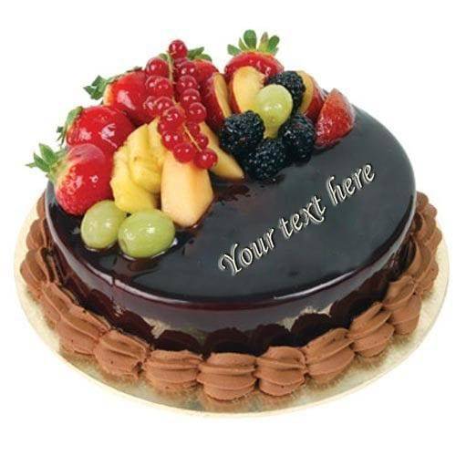 Chocolate Fruit Cake One Kg - YuvaFlowers
