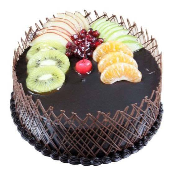 Chocolatey Fruit Cake - YuvaFlowers