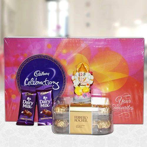 CHOCOLATY DIVINE HAMPER - YuvaFlowers