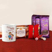 Chocolaty Rakhi Delight with mug - YuvaFlowers