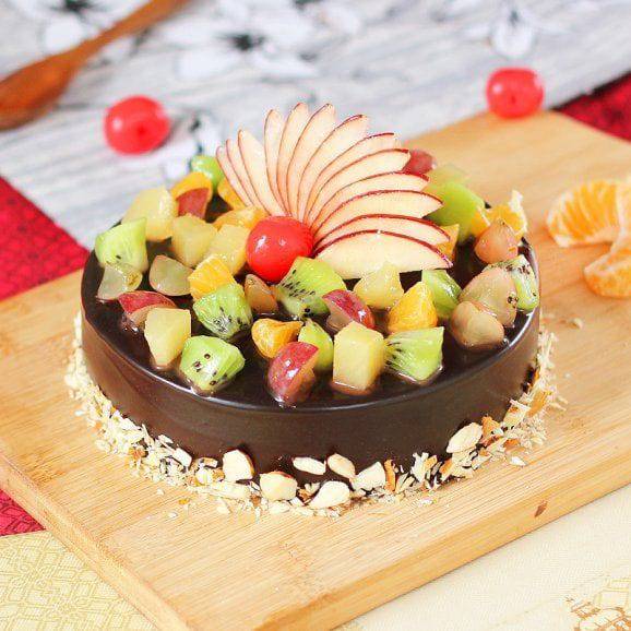 Chocolicious Fruit Cake - YuvaFlowers