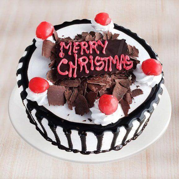 Christmas Black Forest Cake - YuvaFlowers