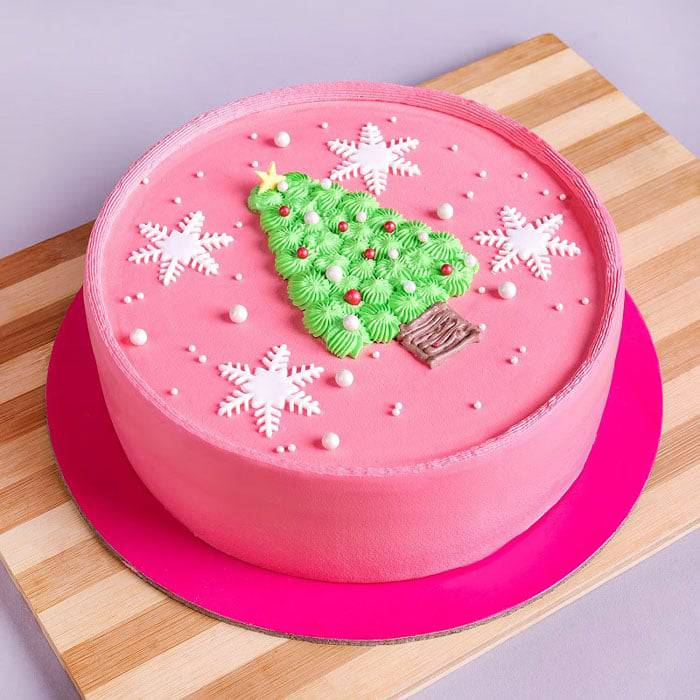 Christmas Butterscotch Cake - YuvaFlowers