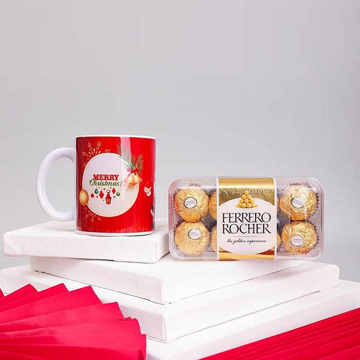 Christmas Ferrero Rocher Combo - YuvaFlowers