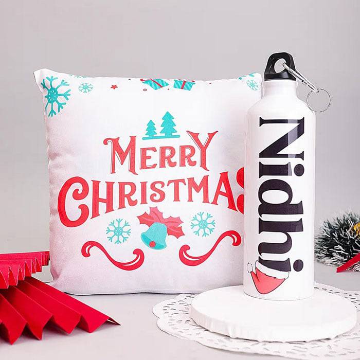 Christmas Personalized Sipper Combo - YuvaFlowers