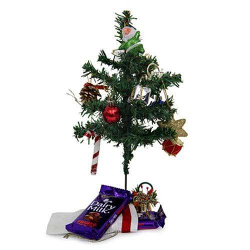 Christmas Tree And Chocolates - YuvaFlowers