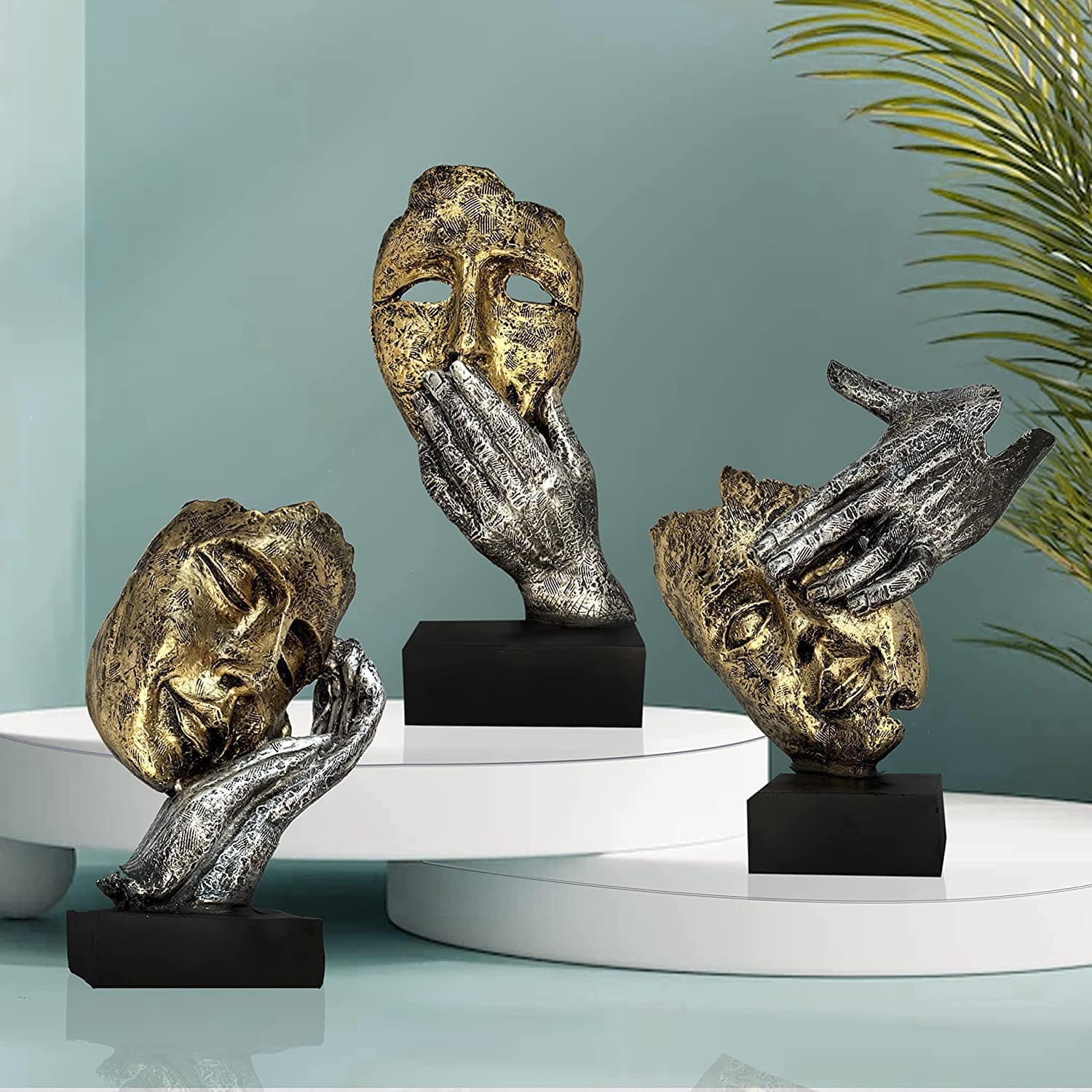 Classy Lucky Owl Resin Art Figure Showpiece -(Pack of 1, White) - YuvaFlowers