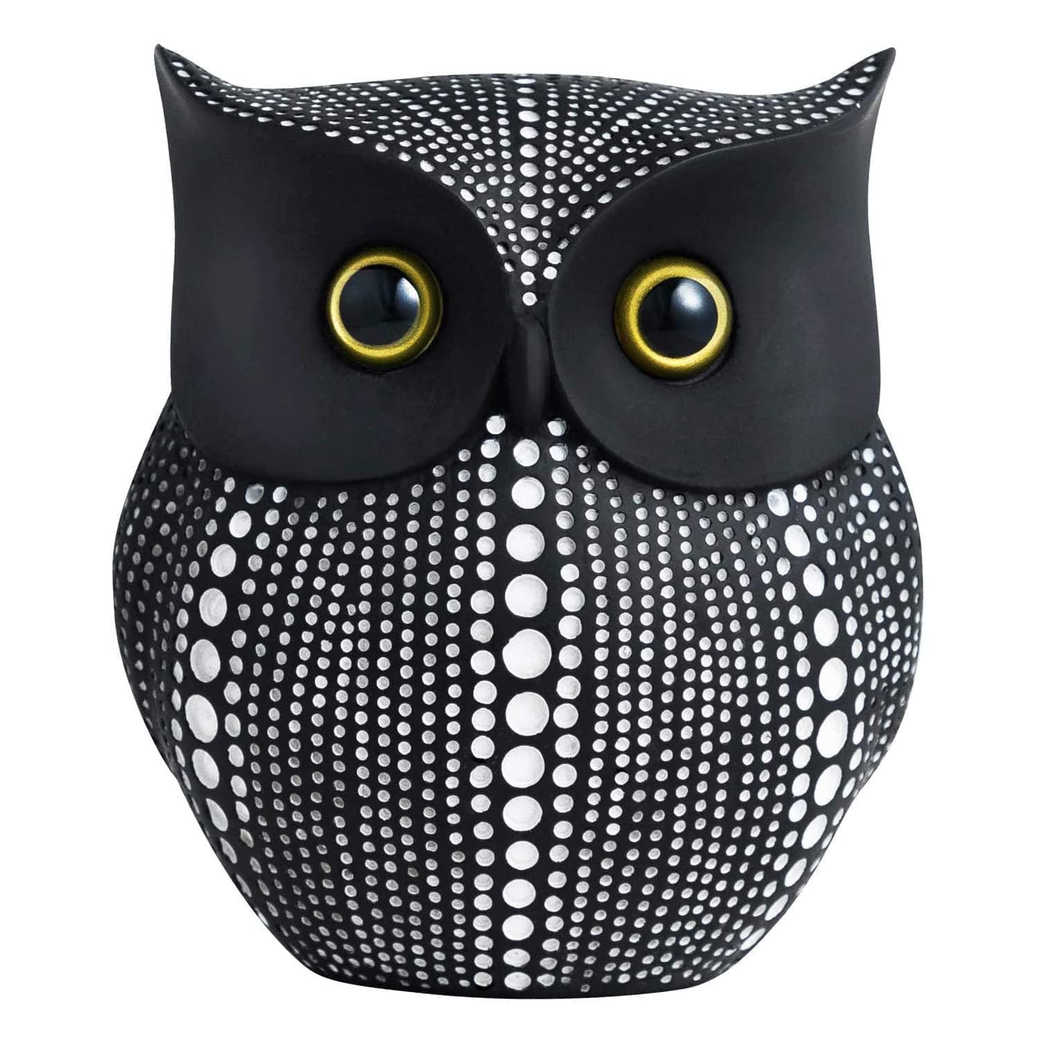 Classy Lucky Owl Resin Art Figure Showpiece -(Pack of 1, White) - YuvaFlowers