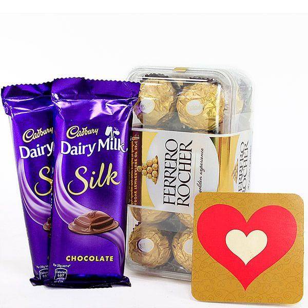CONTEMPORARY CHOCO HAMPER - YuvaFlowers