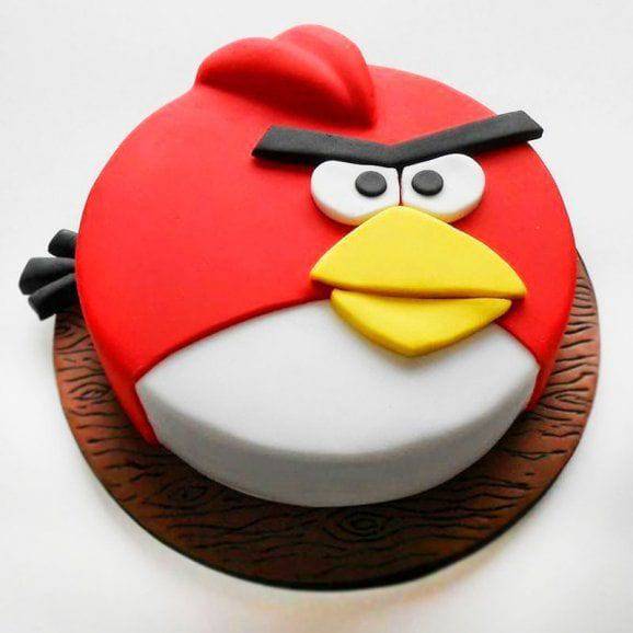 Cute Angry Birds Cake - YuvaFlowers
